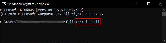 Gulp installation Step2